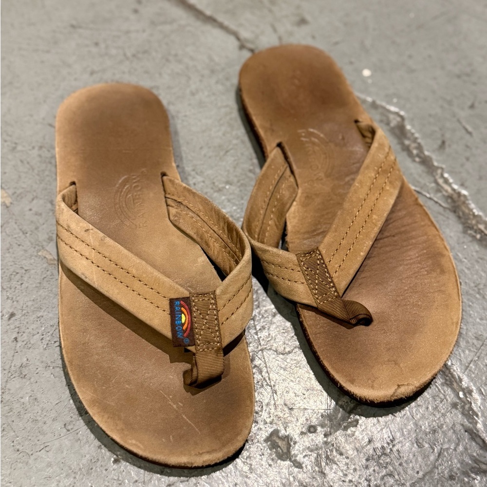 Rainbow Kids Tan Sandals